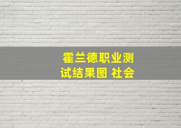 霍兰德职业测试结果图 社会